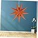 HOMSFOU Paper Lantern Lamp Shade Handmade Orange Folded Star Design for Fairy Lights and Decorative Home Decor Easy Self-assembly No Tools Required