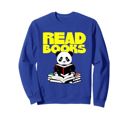Panda leyendo libros, linda idea de bibliotecario Sudadera