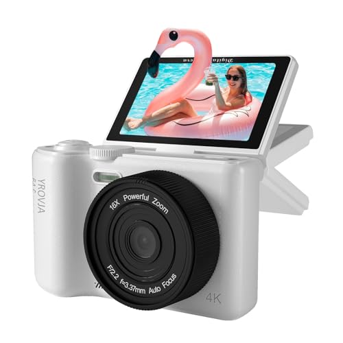 4K Digital Camera for Photography, White by ZHIXJIA - Used condition - US$30.51
