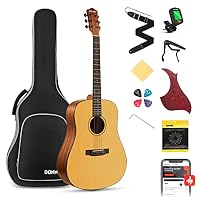 【RIGHT-HANDED ACOUSTIC CUTAWAY GUITAR 】Donner Acoustic Guitar is a guitar kit Intended for right-handed and suitable for adult professional performers and adult beginners. Every guitar starter can make their music with Donner! 【SPUCE MAHOGANY】 Donner...