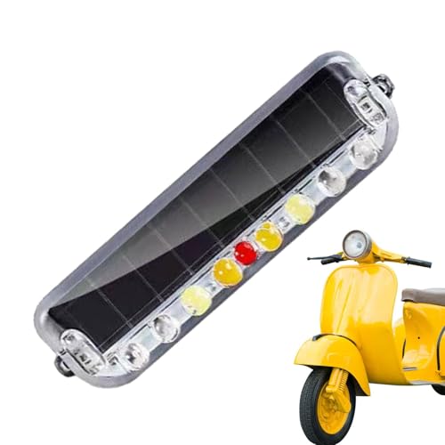 Krujecnt Lumières stroboscopiques pour camions | Barre Lumineuse d'avertissement Solar Traffic Advisor - Haute visibilité LED Mini Grille de sécurité Light Head Beacon Feux d'avertissement de Danger