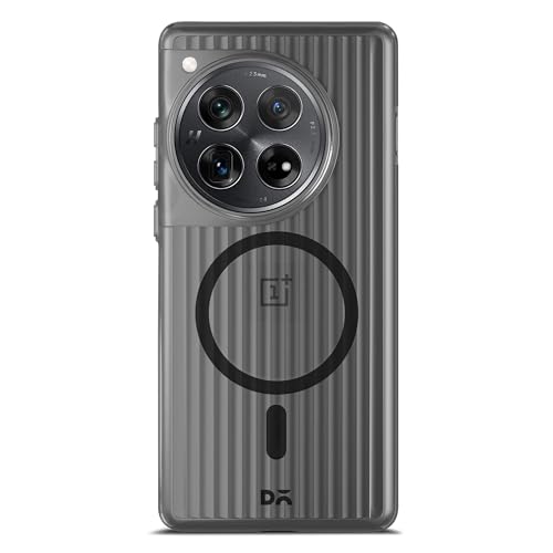 Image of DailyObjects Polycarbonate Case for OnePlus 12 Black Beam 2.0 Slim Back Cover | Full Body Protection | Wireless Charging