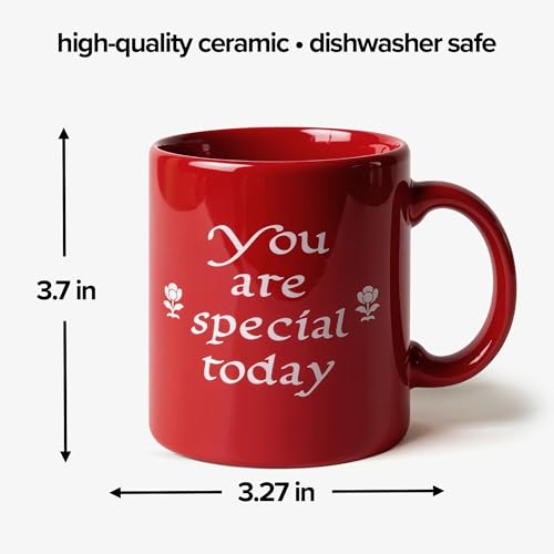Taza Roja 'You Are Special Today' de Cerámica miniatura 7