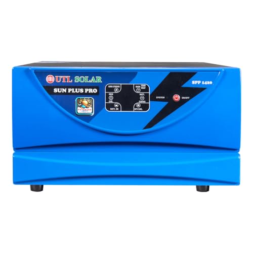Image of UTL Sun Plus Pro 1420 Inverter for Home, Office & Shops | MPPT Solar Inverter | Supports 1 Inverter Battery | LED Display | Easy Installation | with 3 Years Warranty (1000VA /12V)