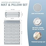 AICNLY Acupuncture Heating Mat – Acupressure & Heat Therapy Pad for Back Pain Relief, Muscle Relaxation, Stress Reduction & Improved Circulation - Image 4
