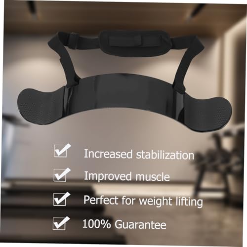 Blaster de curl biceps avec support ergonomique surélevé en aluminium noir résistant
