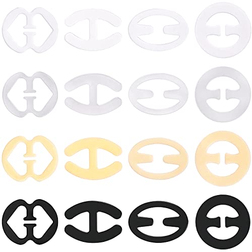 16 Pièces Attache Soutien Gorge, Clip De Sangle De Soutien-Gorge Antidérapant ,Bretelles de Soutien-Gorge en Plastique Accessoires de Soutien-Gorge Cover