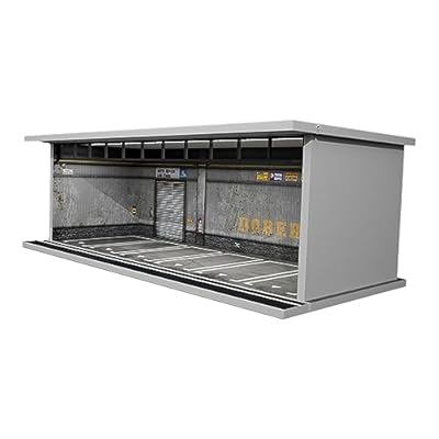Fonowx Vitrina de Coche Modelo Fundido a Escala 1/64 con Luces, Vitrina de Garaje para coleccionistas de Modelos, Almacén | Ya disponible en tu tienda friki favorita! En mundofriki.es!