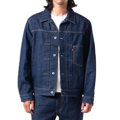 LEVIS ���[�o�C�X ��탂�f�� LEVI'S PREMIUM �f�j���W���P�b�g �g���b�J�[ �W���P�b�g �v���~�A�� 1st ������� �����b�N�X�t�B�b�g �Z���r�b�W �� 100% A3174-0030
