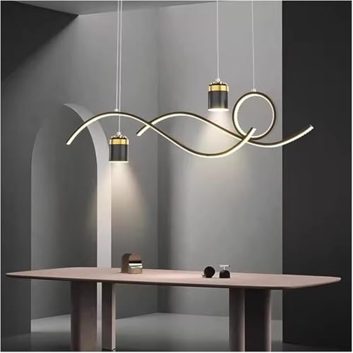 Lustre moderne doré variable pour harmoniser la décoration de votre séjour