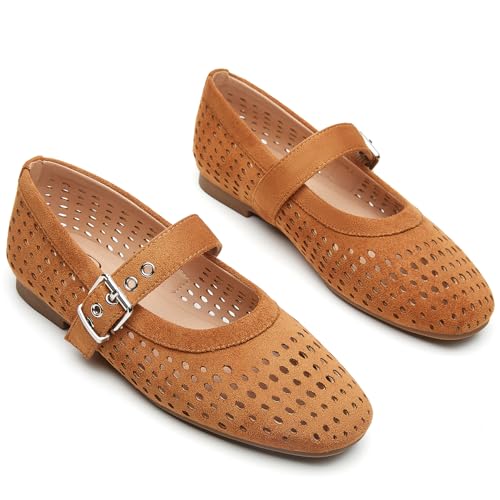 Trary Mary Jane Shoes Women, Mary Jane Flats for Women, Ballet Flats Shoes Round Toe Mary Jane Flats Shoes Dressy Comfortable3
