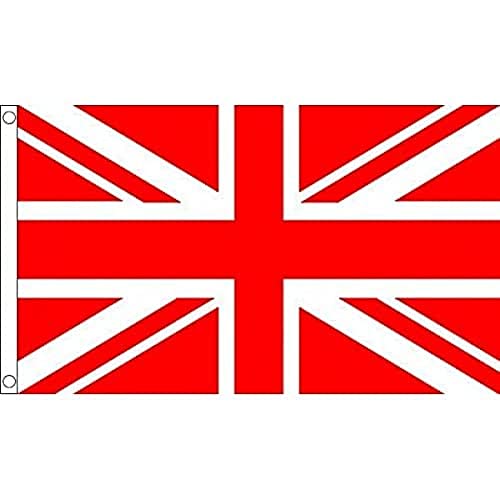 AZ FLAG, Union Jack Red Flag, 3x5 Ft, 100D Polyester United Kindgom Banner with Two Metal Grommets, Fade Resistant