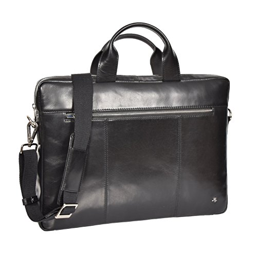 Sac cross body Vernon noir en cuir pour le travail et les déplacements urbains