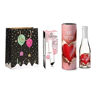 Kerst-seksspeelgoedset, seksbox, geschenkdoos voor dames, met zachte vibrator & Piccolo cadeauset van het hart 0,2 l…