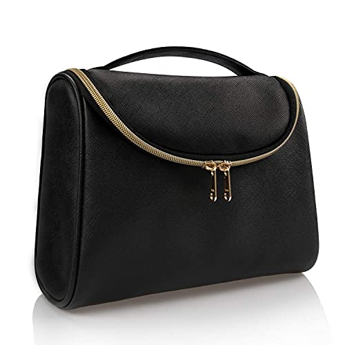 Travel Makeup Bag, Ethereal Cosmetic Bag for Women Large Capacity Makeup Organizer Bag Vegan Leather Makeup Brushes Bag Waterproof Toiletry Bag for Women 8 Travel Makeup Bag, Ethereal Cosmetic Bag for Women Large Capacity Makeup Organizer Bag Vegan Leather Makeup Brushes Bag Waterproof Toiletry Bag for Women