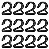 Mikinona 50 Stück S-Haken Kunststoff Camper Haken Zubehör für Wohnmobil Markise Uv-beständig Rostfrei Einfacher Werkzeugloser Abbau Vielseitige Aufhängung für Zeltlampen und Campingzubehör