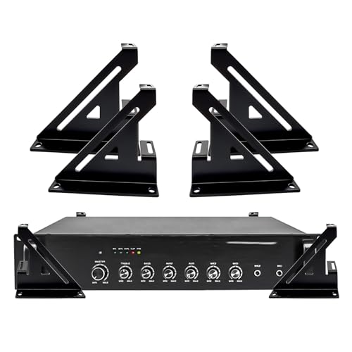Support d'amplificateur de voiture acier noir matériel de son - 2