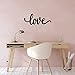 Metal Wall Decor Rustic Letter Signs Black Wall Art Hanging Word Cutout Decoration for Home (Love Style)
