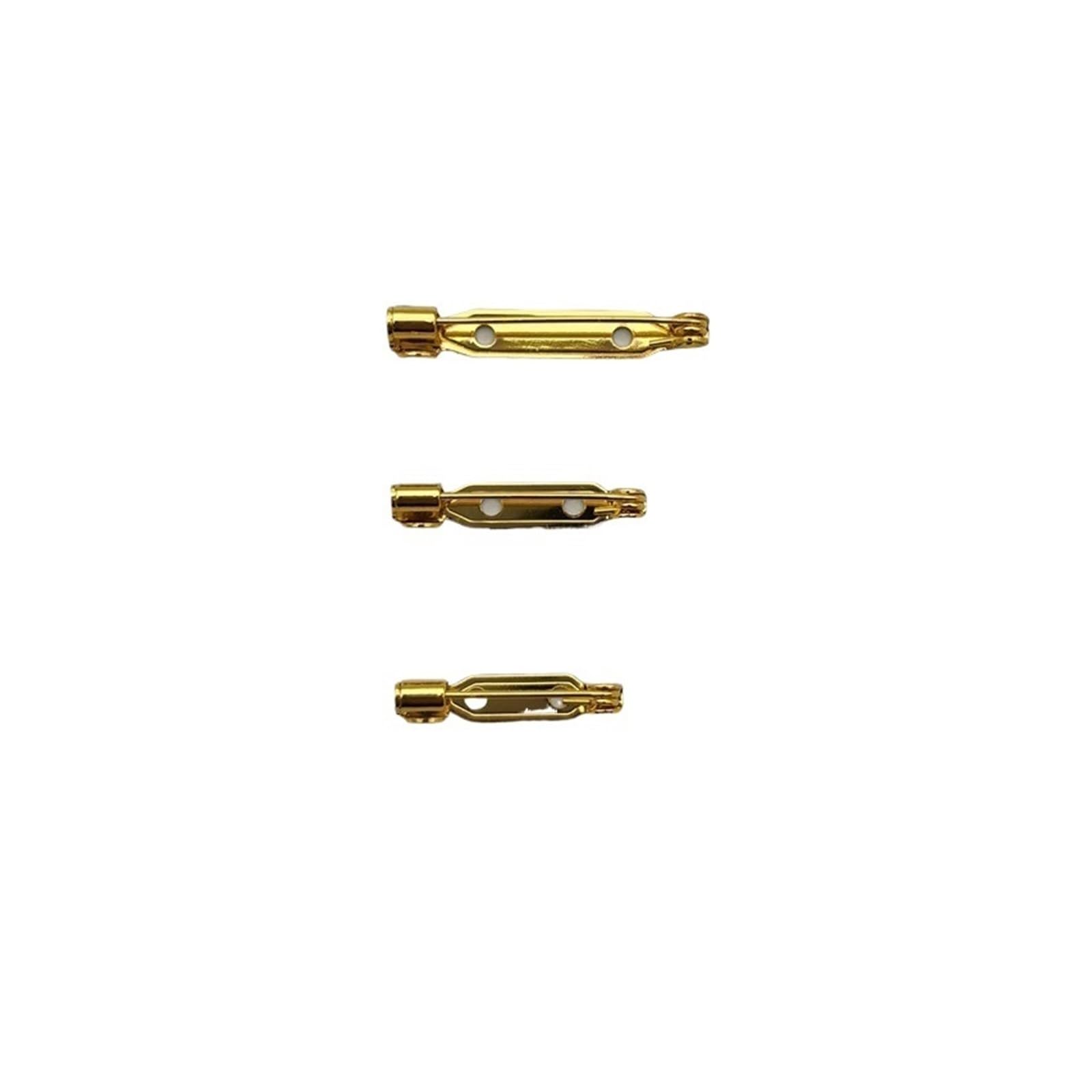 magnetyczne zapięcia do broszek, agrafki, Broszka z podstawą, uchwyt na identyfikator, 10 sztuk, różne rozmiary, złoto, stal nierdzewna, żelazo(Iron,15mm)