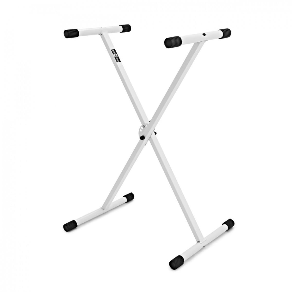 gear4music Ensemble support de clavier et tabouret blanc