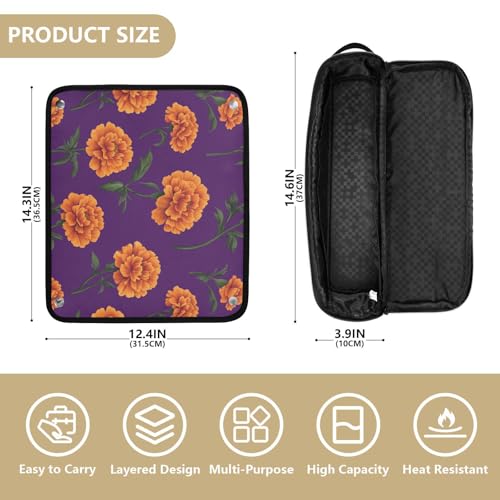 Bolsa organizadora para herramientas de cabello resistente al calor miniatura 4