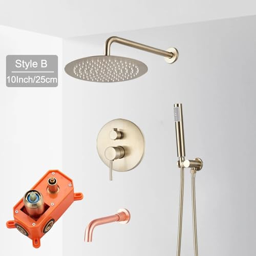 Ensemble de douche or brossé pour créer un espace spa à la maison - 2