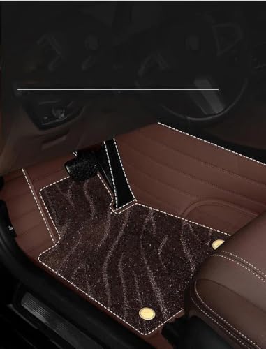Tapis de sol Alfa Romeo de luxe version améliorée style ciel étoilé marron