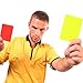 CORHAD Referee Cards Set 10Pcs Red and Yellow Soccer Cards Glossy PVC Lightweight Portable Football Judge Cards for Match Officiating