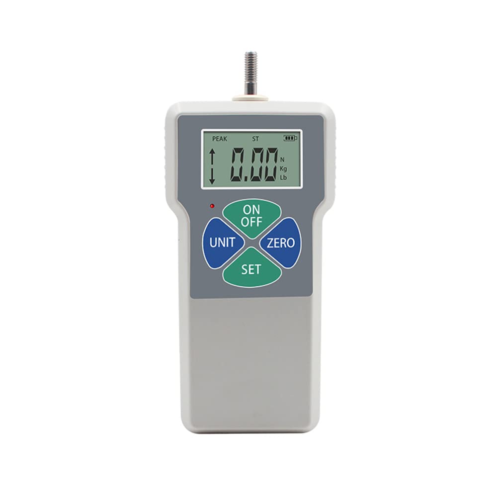 Digital Force Gauge SF-500 Push Pull Tester Dynamometer Portable Tension Pressure Thrust Meter Data Storage Pressure High Precision Push Tester LCD Display 500N/50kgf/110lbf-British Standard Plug