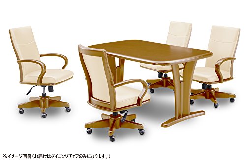 大川家具 関家具 ダイニングチェア 昇降タイプ ライトブラウン色 224810 幅57×奥行50×高さ89-95cm [2]