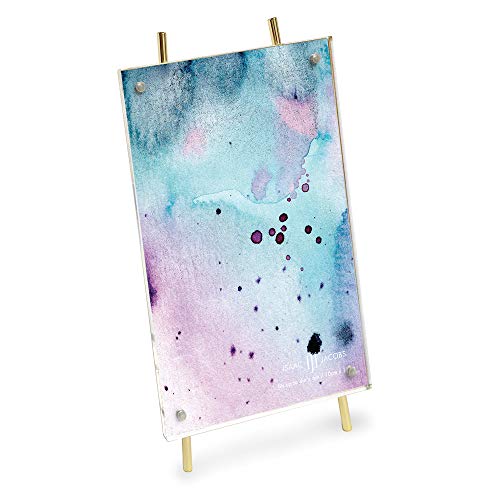Isaac Jacobs 4X6 Gold Magnetic Acrylic Metal Easel Frame (4X6 Vertical) (Gold) #TOP3