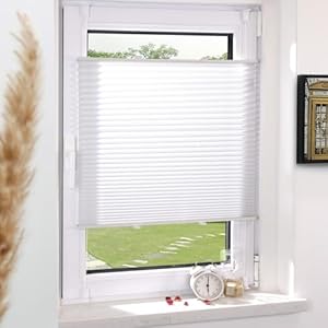 Grandekor DE-1110 Plissee Klemmfix Weiß 60x100cm