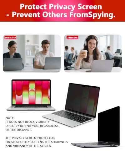 Image of Magnetic Privacy Screen Protector for MacBook Neo 13 Inch (2026, A18 Pro) | Removable Matte Laptop Privacy Filter Shield with MacBook Neo 13 Inch, Anti Blue Light and Glare