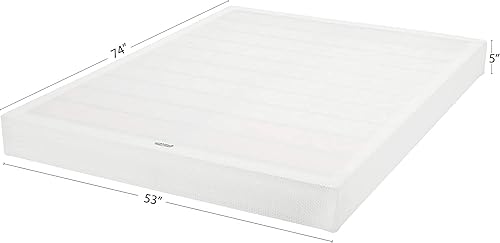 Miniatura 2 de Tienda Basics Smart Box Spring, base de colchón de 5 pulgadas, tamaño matrimonial, sin herramientas, fácil montaje