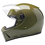 Biltwell Lane Splitter ECE R22.06 Motorcycle Helmet Gloss Olive Green Large