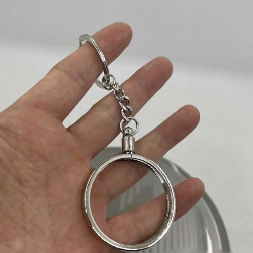 Portamoneda Llavero Metal 2 Piezas 40mm Dorado Plata miniatura 4