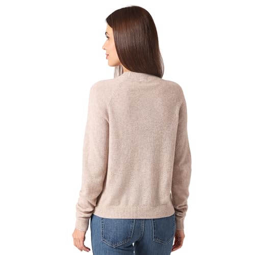 Image of Minnie Rose Womens Long Sleeve Shrunken Crew Cashmere Sweater