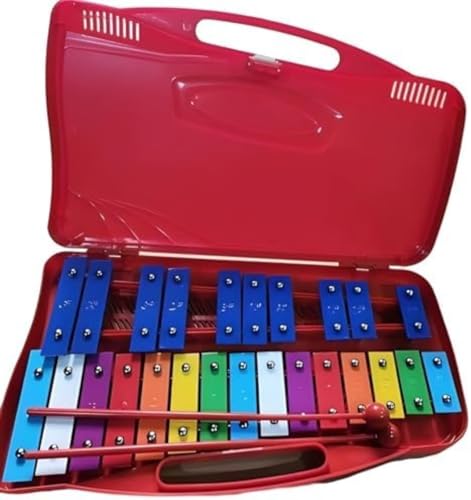 Glockenspiel - Xilofono metallofono a 25 tasti, strumento metallico, piastra