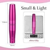 ATOMUS Rose Red Permanent Eyebrow Tattoo Machine Set Eyebrow Tattoo Pen Kit with 15pcs Needles Mapping String Pigment for Eyebrow Lip Eyeliner Tattoo Micro-blading - Image 2