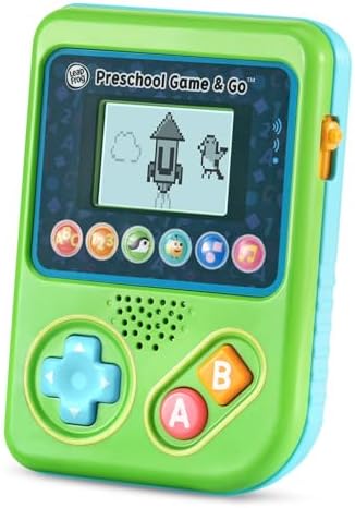 LeapFrog Preschool Game and Go, 2+ Years, Educational Learning Toy, Numbers Letters Shapes Learning Games, Handheld Video Game Style, 10.5x15x3.5cm, 190g 12