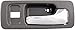 Dorman 92432 Front Passenger Side Interior Door Handle Compatible with Select Honda Models, Chrome; Gray
