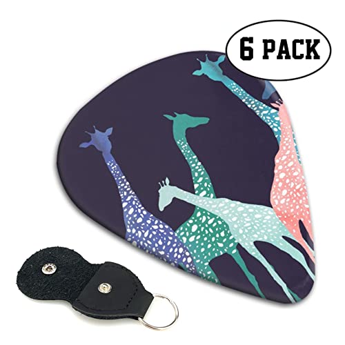 ASDTEHCY Lot de 6 médiators en celluloïd, colorés, pour les amateurs de girafe, fins, moyens et lourds pour guitares… - Les Beatles, Paul McCartney, John Lennon, RIngo Starr, George Harrison ASDTEHCY Lot de 6 médiators en celluloïd, colorés, pour les amateurs de girafe, fins, moyens et lourds pour guitares… – Image 5