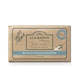 A La Maison Bar Soap, Fresh Sea Salt, 8.8 Ounce