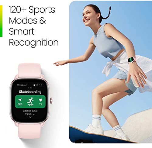 Amazfit GTS 4 Mini Relógio Inteligente para Mulheres Homens, Alexa Built-in, GPS, Rastreador de Fitn