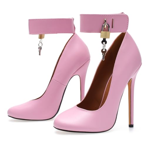 Image of Unisex High Heels for Men and Women 5.5 Inch Stiletto Heels | Round Toe Pumps Sexy Dress Party Shoes
