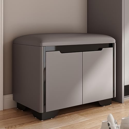 Meuble de rangement à chaussures compact avec coussin pour petit couloir