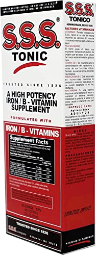 S.s.s. Tonic, Iron And Vitamin B Supplement, High Potency Vitamins, 10 Fl Oz, Bottle.  #TOP3