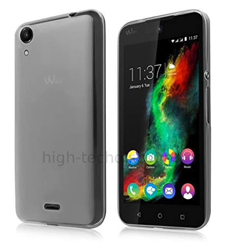 htdmobiles Housse Etui Coque Pochette Silicone Gel Fine pour Wiko Rainbow Lite 4G + Film ecran - Blanc Transparent