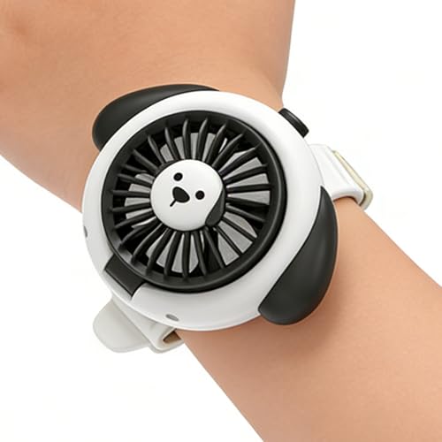 Ventilador Pequeño | Cooler Reloj con 3 Velocidades - Ventilador portátil pequeño recargable con muñequera,para Camping Senderismo Playa Picnic