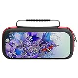 FunnyStar Ladybug and Purple Flower Carrying Case Protective Shell Storage Handbag Compatible with...